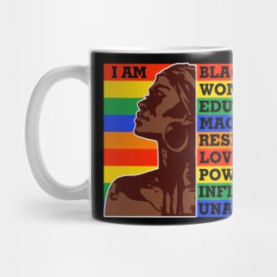 I am a black woman, Black Queen, Black Girl Magic Mug